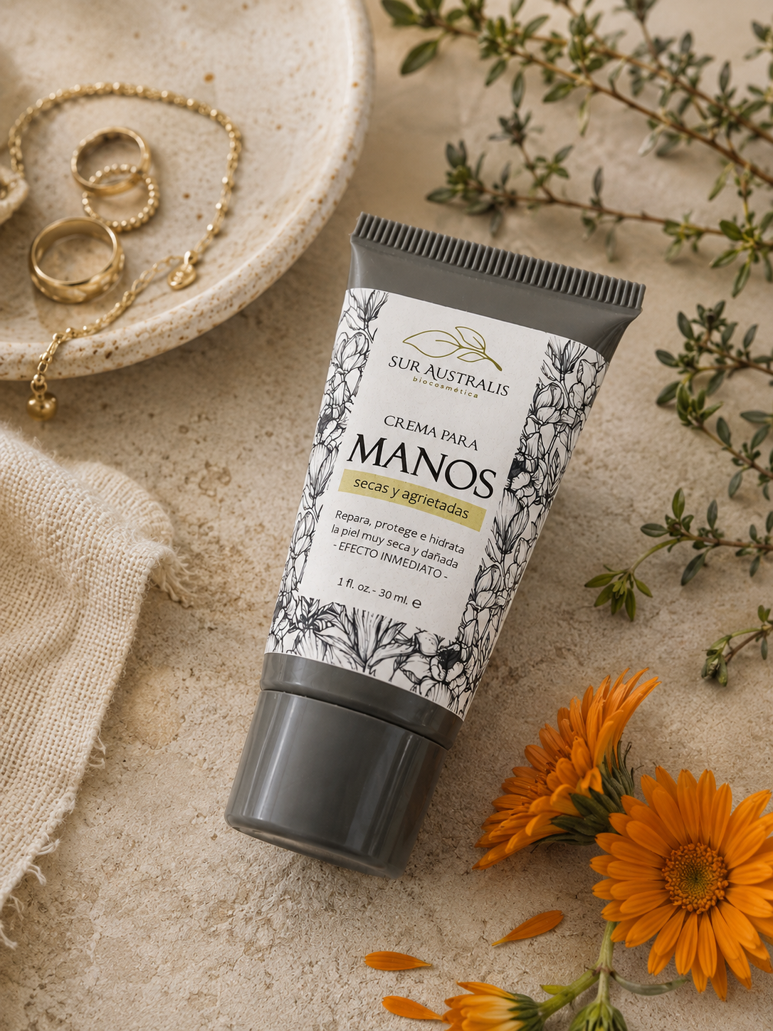Crema de manos regeneradora con urea (30 gr.)